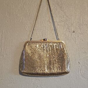 Vintage Gold Metal Mesh Purse